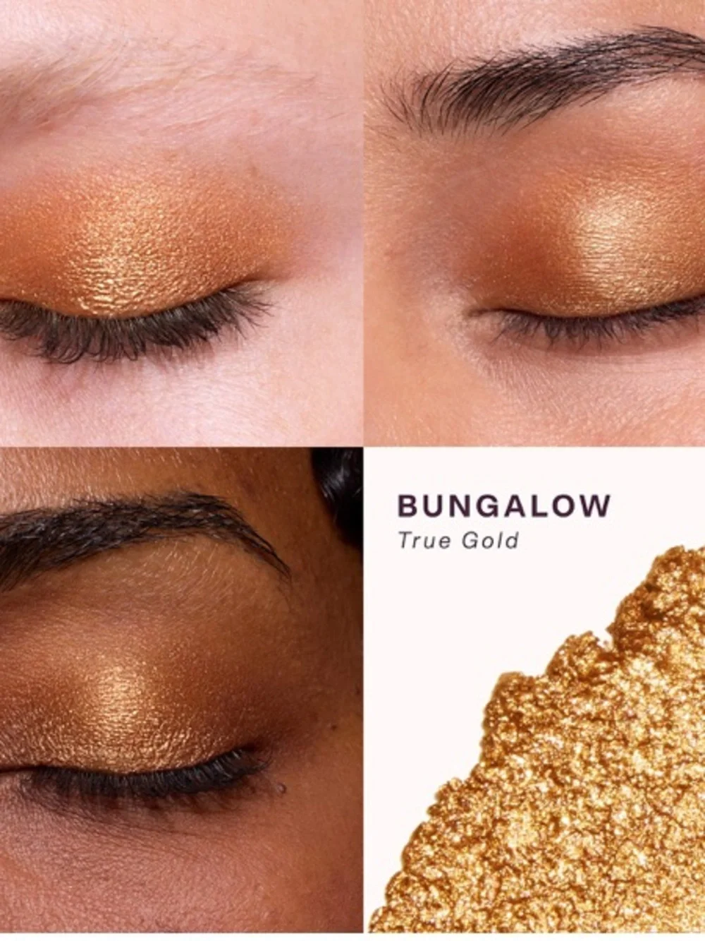Tower 28 GoGo Cooling Shimmer Eyeshadow Stick BUNGALOW - True Gold NIB